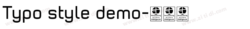 Typo style demo字体转换 Typo style demo字体转换